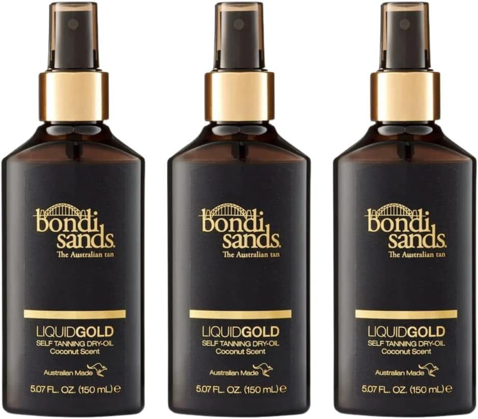 3 Pack of Liquid Gold Self Tan Oil 150Ml