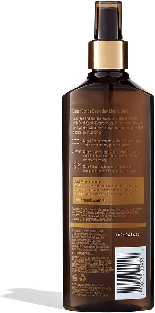 Liquid Gold Coconut Scent Gradual Tanning Dry Oil 270 Ml